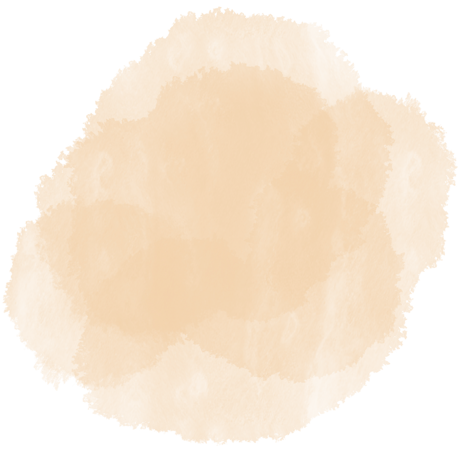 orange pastel watercolor brush stroke